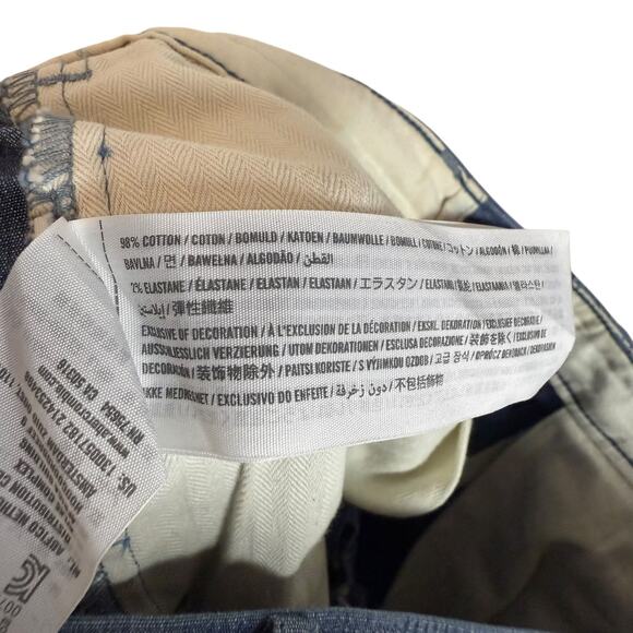 Abercrombie & Fitch Langdon Slim Fit Chino Pants Mens 29x30 Blue Stretch Cotton - Picture 16 of 16